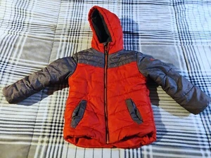 Rosemont red gray winter/ fall puffer coat boy size 5/6 * slight staining A - Picture 1 of 7