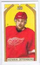 2003-04 Topps C55 ZETTERBERG Mini Stanley Cup Back #7 Red Wings C-55 HENRIK