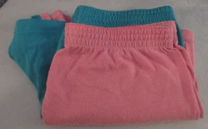 2 Pair Girls Faded Glory Cotton-Polyester Pajama Lounge Shorts Size Large 10/12 - Picture 1 of 8