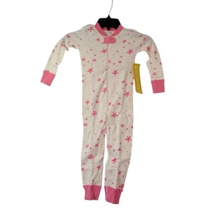 Moon & Back By Hanna Andersson Toddler Pajamas One Piece Footless Pink Stars 3T - Picture 1 of 8