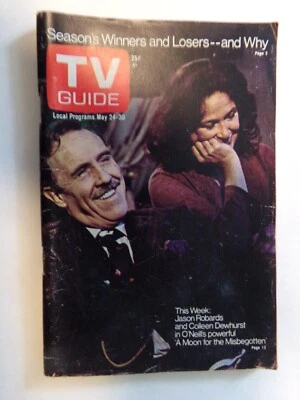 TV GUIDE 1975 May 24-30 Jason Robards Colleen Dewhurst New York Metro Magazine - Image 1 of 2