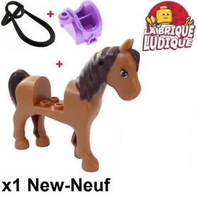 LEGO 1x Animal Horse Friends Side Saddle (M-L) Reining Medium Wafer 93083c01pb05