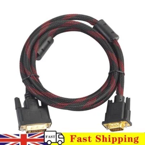 Cordon audio vidéo 1,5 m mâle vers mâle DVI-I 24 + 5 vers VGA pour moniteur d'ordinateur portable HDTV DVD - Photo 1/5