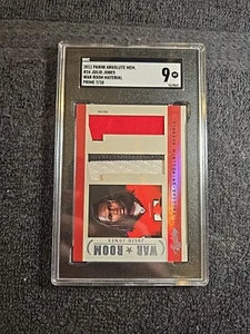 2011 JULIO JONES (RC) 7/10 Patch Relic SGC 9 Panini Absolute #24 ~1stB - Picture 1 of 6