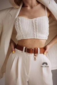 Cinturón de cuero para mujer - accesorios de cuero - Imagen 1 de 12