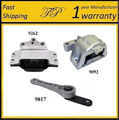 3PCS Motor & Trans Mount For 2009-2017 Volkswagen CC 2.0L - Image 1 of 4