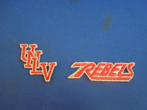 Lot of 2 UNLV Rebels University Nevada Las Vegas Mascot Iron On Patches #3 Cover