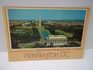 Postal de colección Lincoln Memorial Washington Monumento Capitolio Washington D.C. - Imagen 1 de 2
