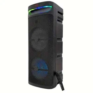 2 Wireless Mic Dual 10" Woofer Portable Bluetooth Party Speaker Heavy Bass Sound - Picture 1 of 4