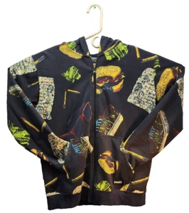YOUTH NEFF Printed apparel, Burger, Fleece Lined Hoodie Jacket Youth Size Large - Picture 1 of 5