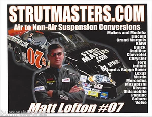 2011 MATT LOFTON "STRUTMASTERS.COM" #07 LATE MODEL B/B POSTCARD  - Picture 1 of 1