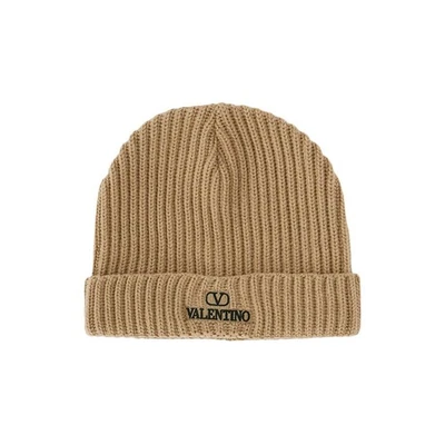 Valentino Bordado Logo Acanalado Gorro Camel 1Y2HB01D FDK 954 46894924 Foto 1 de 2