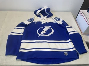 Sudadera con capucha Tampa Bay Lightning Old Time Hockey NHL para hombre XL limpia vintage azul - Imagen 1 de 8