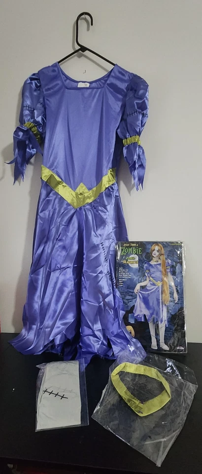 Disfraz Once Upon Zombie Rapunzel Talla XL 14-16 Bolso Dañado...NUEVO Foto 1 de 4