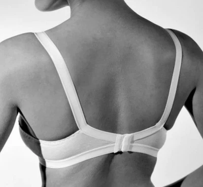 GIOS Reggiseno Donna senza ferretto in coppa B in cotone ART 142 bianco nero - Immagine 1 di 4