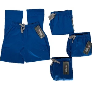 NWT Men’s Barco Greys Anatomy Royal Blue Straight Leg Scrub Pants Size Small 40 - Picture 1 of 11
