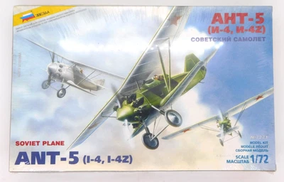 Kit Modelo Avión Soviético Zvezda ANT-5 I-4 I-4z 1:72 7271 Segunda Guerra Mundial Biplano Ruso Foto 1 de 2