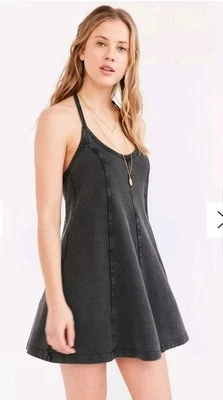 Mini Vestido BDG Urban Outfitters Jamie T Back Swing Carbón XS 90s Grunge Edgy Foto 1 de 4