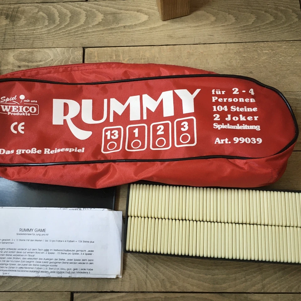 Weico Rummy 99040 | Das Reisespiel 104 Steine - Ohne Ständer - Bild 1 von 1