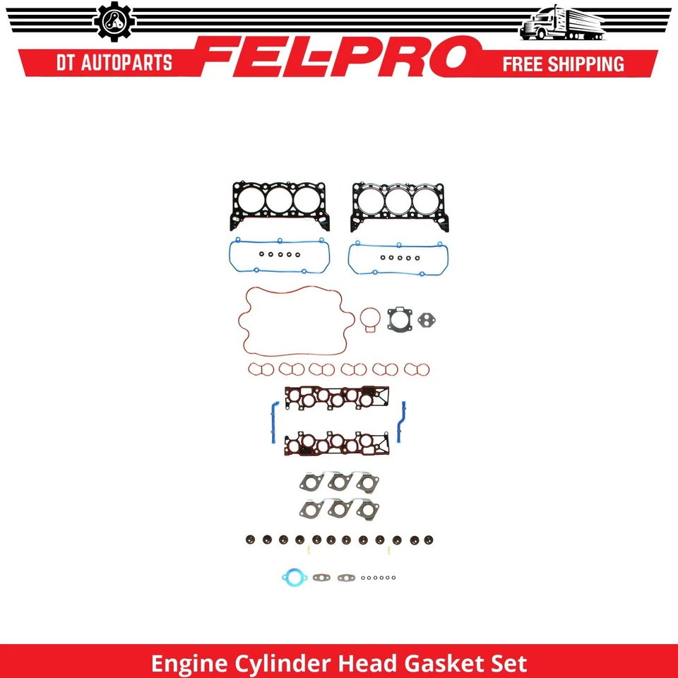 Juego de juntas de culata de motor V6 Fel-Pro para Ford E-250 2003 4,2 L Foto 1 de 1