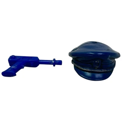 Vintage Captain Action Hat Gun Action Figure Part Accessory Lot Ideal 1960s Blue - Image 1 of 4
