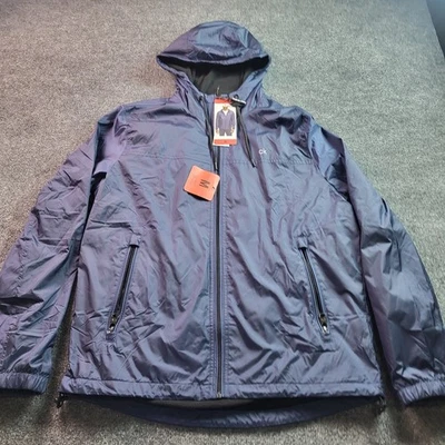 Chaqueta cortavientos con capucha mediana ligera con cremallera completa Calvin Klein CK para hombre Foto 1 de 4