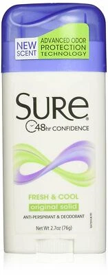Sure 48 Hour Anti-Perspirant & Deodorant Invisible Solid Fresh & Cool 2.6 Ounce - Image 1 of 4