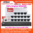 Dahua Original SecuritySystem Kit Set 8MP Dome WizSense IP Camera 16CH 16POE NVR