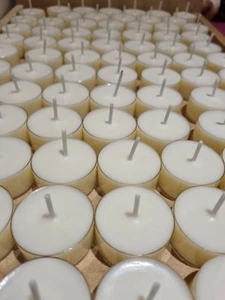 FREE delivery - Handmade scented tealights, mix of coconut and rapeseed wax - Picture 1 of 2