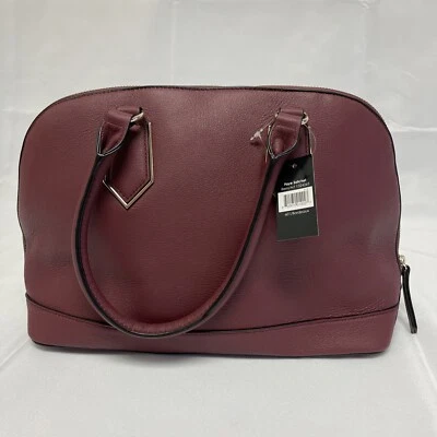 💯Hilary Radley Faye Satchel Leather Women's Handbag Purse Bordeaux Red - Image 1 of 4