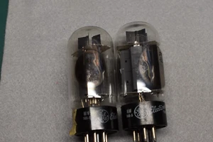 6L6GC GE Tube Audio Receiver Preamp Vacuum Tubes Tested Pair - Picture 1 of 7