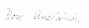 Rose Ausländer Briefkarte mit Unterschrift und Original-Foto Selten - Bild 1 von 3