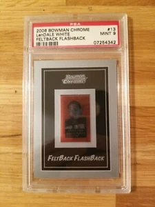LenDale White RC 2006 Bowman Chrome Feltback /199 Graded 9 Mint By PSA Grading - Picture 1 of 2