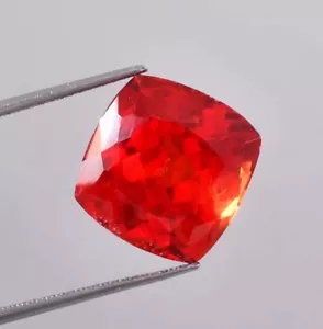 15.70 Ct Natural Ceylon Fanta Orange Sapphire Cushion Loose Gemstone Certified - Picture 1 of 6