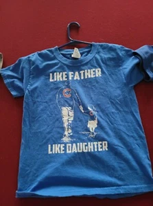 Chicago Cubs Kids Size X-Small "Like Father Like Daughter" t-shirt lightly worn - Picture 1 of 2