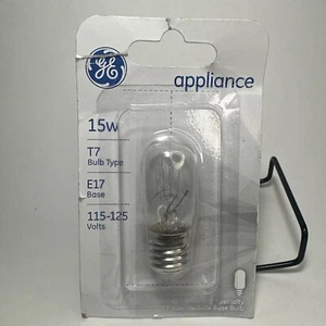 GE 15 Watt Appliance Bulb No 35153,  G E Lighting T7 E17 Base 15w 115-125 Volts - Picture 1 of 2