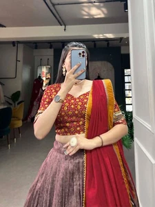 Ethnische indische Party Designer Braut Lehenga Choli Kleidung Bollywood Hochzeit Lengha - Bild 1 von 8