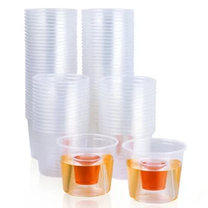 Jager Bomb Shot Glasses Strong Disposable Plastic Bomber Glass 25ml CE - Picture 1 of 11