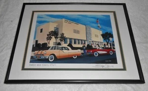 Stan Cline signiert DORSEY HIGH SCHOOL 50er Jahre Passepartout Bild - Bild 1 von 3