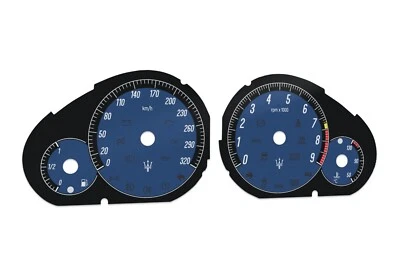 Maserati GranTurismo, Quattroporte - Speedometer dials MPH to KM/H Gauges - Image 1 of 4