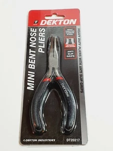 MINI BENT NOSE PLIERS SPRING RELEASE JAWS DIY TOOLS SMALL HANDY CARBON STEEL - Picture 1 of 3