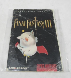 Final Fantasy 3 III SNES Super Nintendo Instruction Manual Booklet MANUAL ONLY - Picture 1 of 7