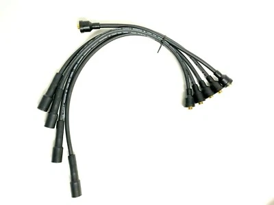 CAVI CANDELE A112 I SERIE AUTOBIANCHI A112 ABARTH FIAT 127 II IN SILICONE NERO - Immagine 1 di 4