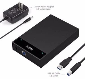 Neu schwarz WEme USB 3.0 auf SATA 6G externe Festplatte Dockingstation UASP SSD - Bild 1 von 9