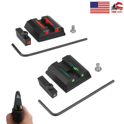 Fiber Optic 3 Dot Sights Front Rear Red Green Dot for Taurus G2C G2S G2 G3 PT111