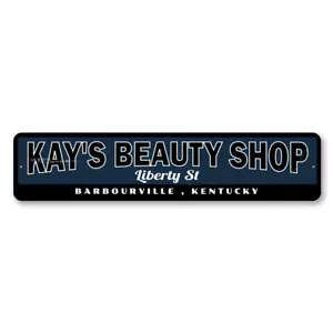 Letrero del estado de la ciudad de Beauty Shop - Imagen 1 de 4