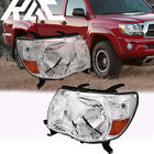 For 2005 2011 Toyota Tacoma Pickup Headlights Headlamps Left And Right Pair Clear