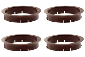 4 Zentrierringe 64,0 mm - 58,6 mm / R-System / Farbe - Braun - Bild 1 von 8