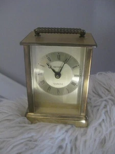 Vintage Metamec Gold Kutsche Kamin Quarz Uhr - funktioniert. - Bild 1 von 9