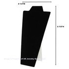 6 Black Necklace Pendant Easel Back Portable Jewelry Displays 4 1/4"W x 8 7/8"H 